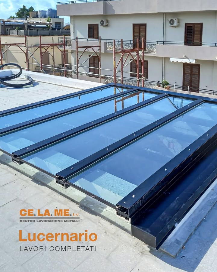 Lavori completati ✔️🔨
Abbiamo realizzato un lucernario con profili in acciaio