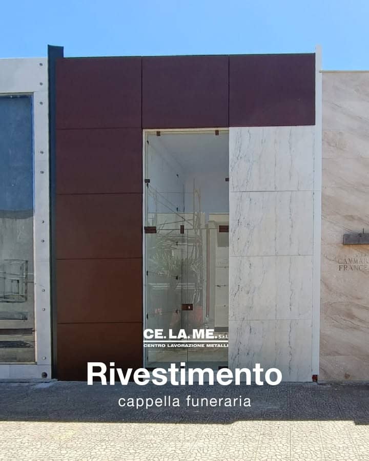 Realizzazioni 🛠️
Per questa cappella funeraria abbiamo realizzato un rivestimento di